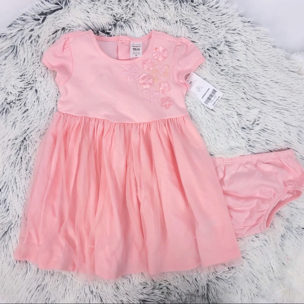 NWT Carters 2 Piece Dress Set 18 months